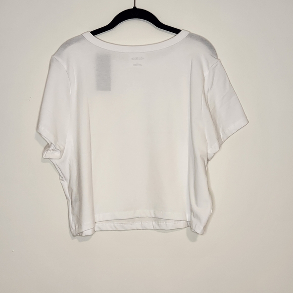 Wild Fable cropped short sleeve tee white 2X - Picture 3 of 12
